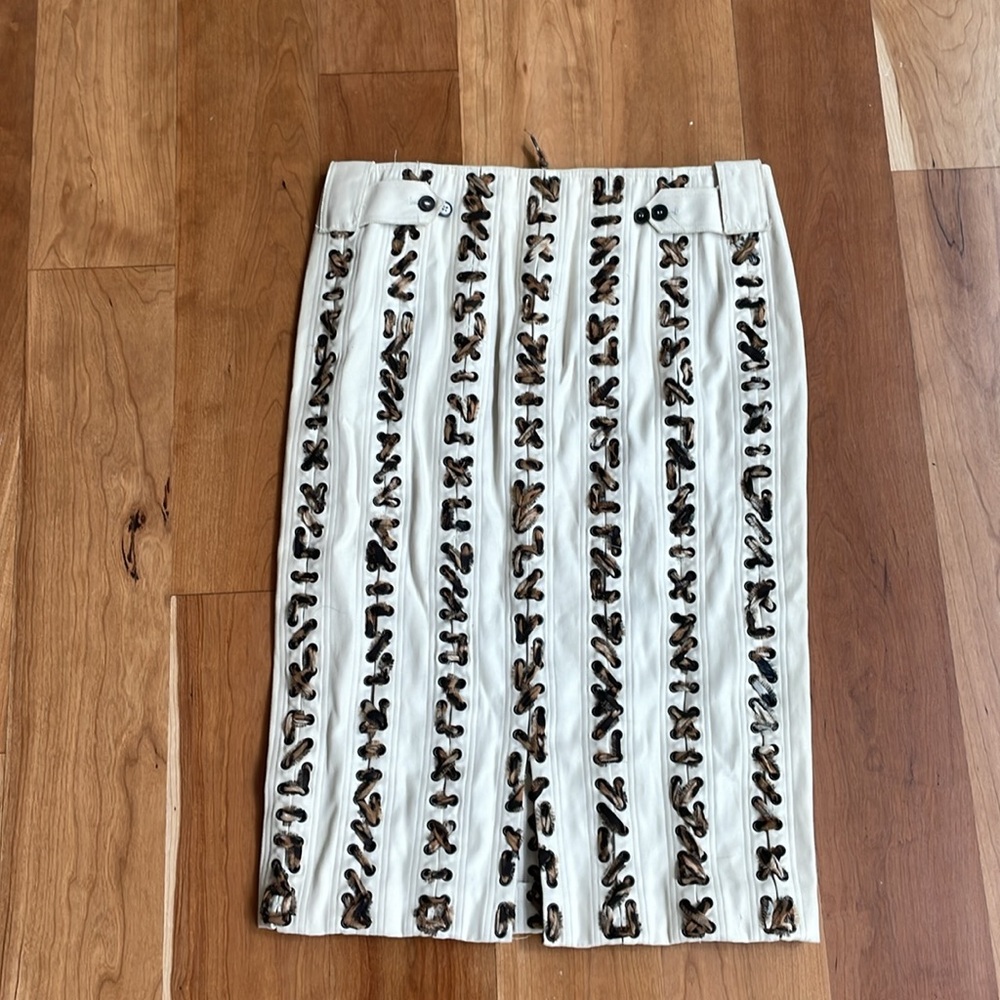 YSL 2002 Vintage Tom Ford for Yves Saint Laurent Safari Skirt 40 - 8 - Picture 5 of 7